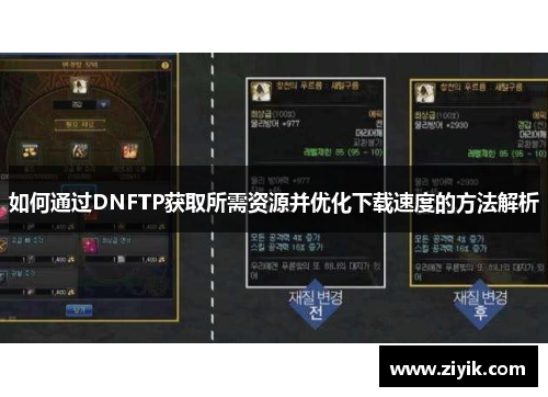 如何通过DNFTP获取所需资源并优化下载速度的方法解析